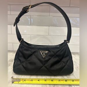 GUESS Black Quilted Shoulder Bag